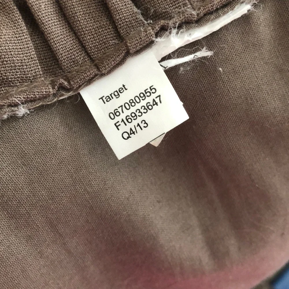 Target pleated taupe color accent pillow